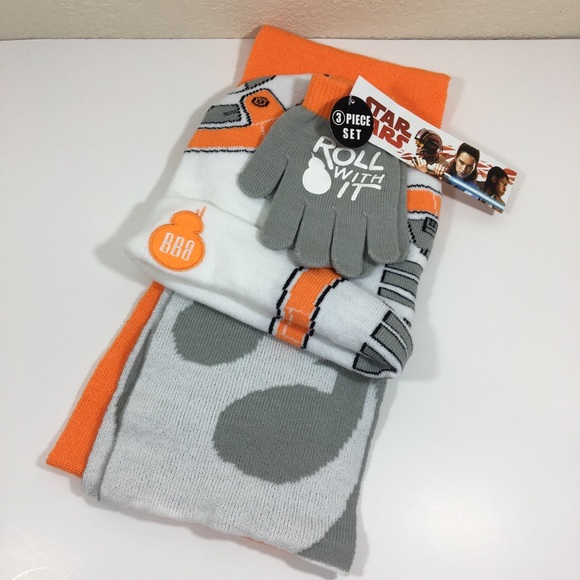 3-piece Set Scarf Beanie Gloves - Picture 2 of 5